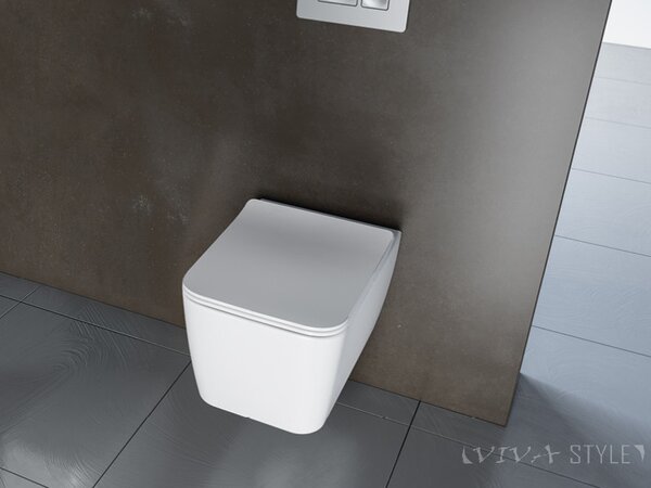 CeraStyle HERA fali WC - rimless - perem nélküli - rejtett rögzítésű - 52 cm