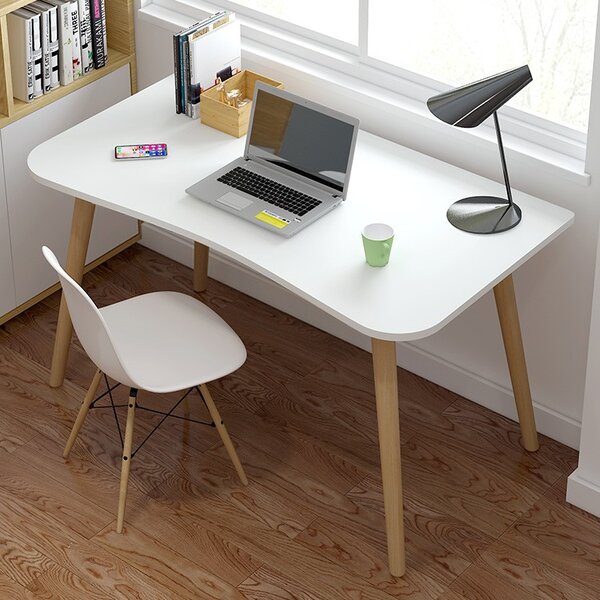Modern íróasztal, számítógép asztal - Fehér