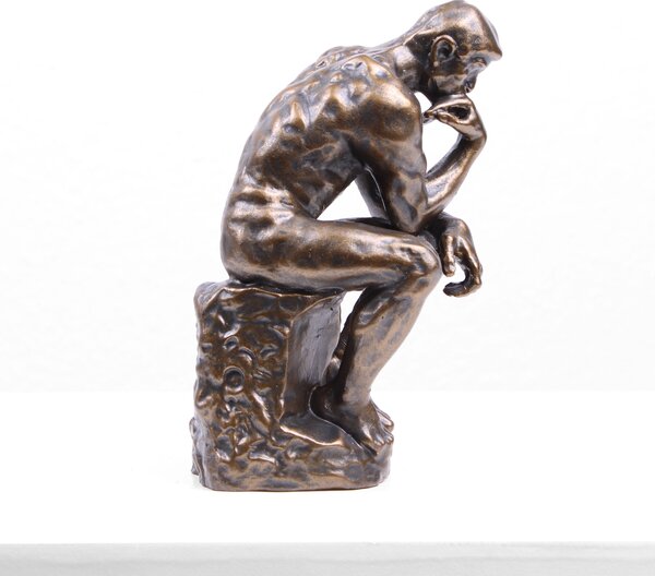 Rodin: A Gondolkodó Szobor (Hideg öntvény bronz szobor)