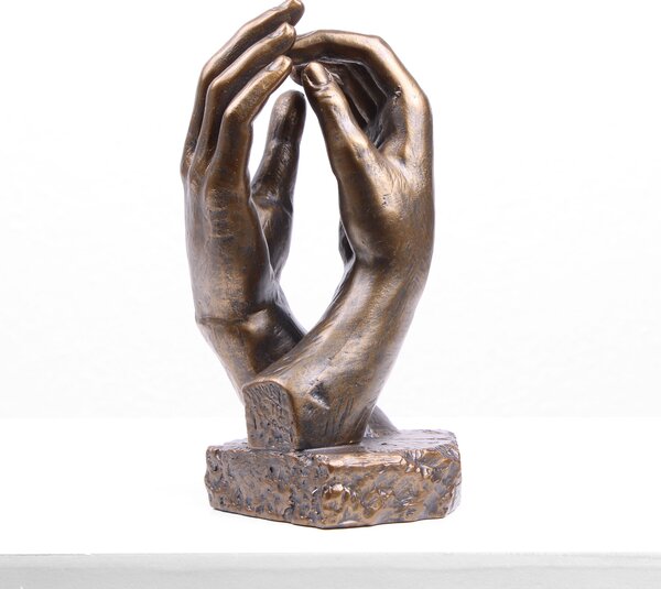 Rodin: A Katedrális Kéz Szobor (Hideg öntvény bronz szobor)