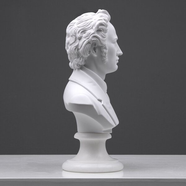 Chopin mellszobor (kicsi) márványszobor olasz luxus lakásdekor