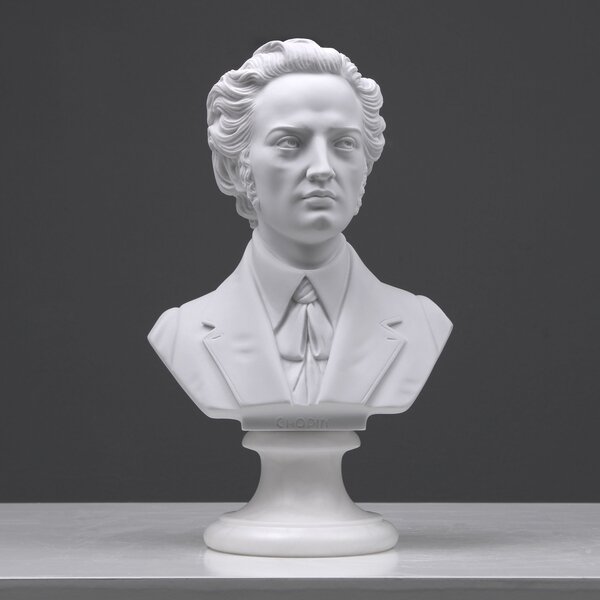 Chopin mellszobor (kicsi) márványszobor olasz luxus lakásdekor