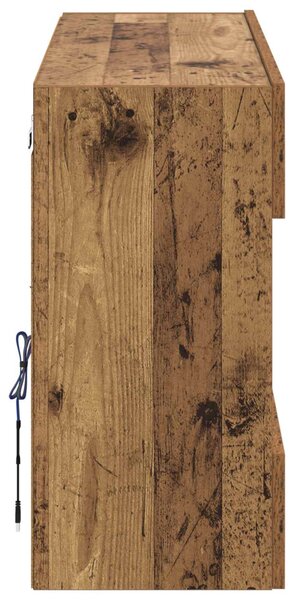 TV Fali Szekrény Öreg fa 98,5 x 30 x 60,5 cm Faanyag