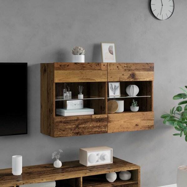 TV Fali Szekrény Öreg fa 98,5 x 30 x 60,5 cm Faanyag