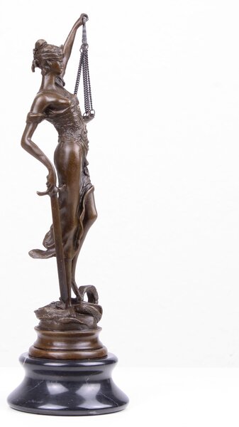 Justitia Bronz Szobor (Öntött Bronz Szobor) öntöde luxus