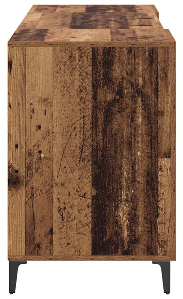 Asztal tárolóval ajtóval Öreg fa 140 x 50 x 75 cm Faanyag