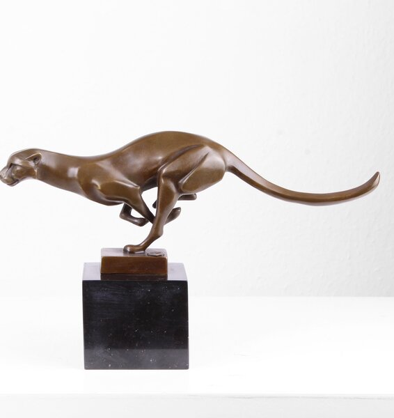 Jaguár Bronz Szobor (Öntött Bronz Szobor) öntöde luxus