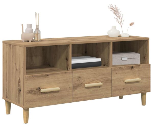 TV szekrény 102 x 36 x 50 cm Művészi tölgy Szerelt Fa