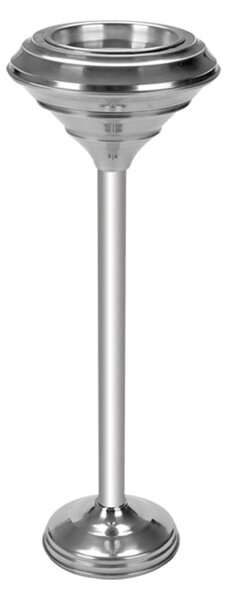 Fém álló hamutartó 71x26x26 cm inox