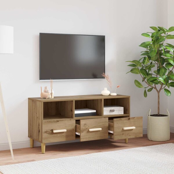 TV szekrény 102 x 36 x 50 cm Művészi tölgy Szerelt Fa