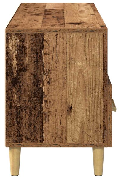 TV szekrény fiókkal Öreg fa 102 x 35,5 x 50 cm Faanyag