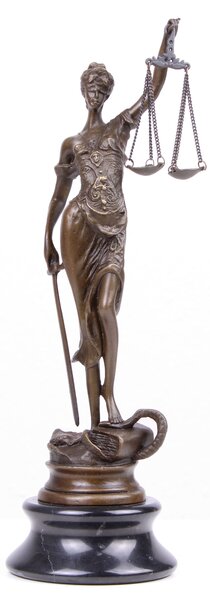 Justitia Bronz Szobor (Öntött Bronz Szobor) öntöde luxus