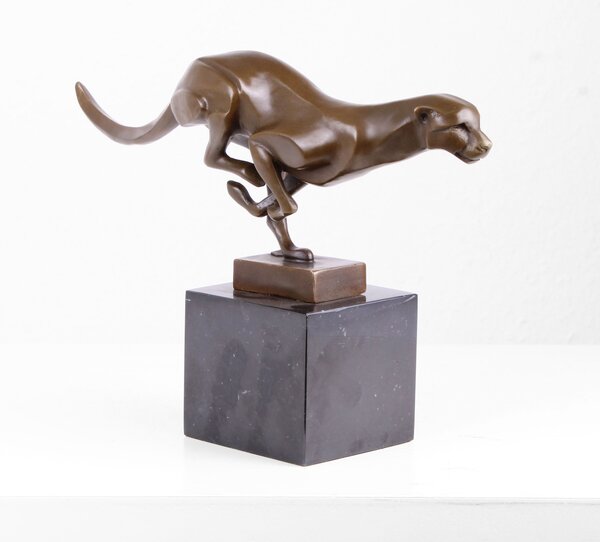 Jaguár Bronz Szobor (Öntött Bronz Szobor) öntöde luxus