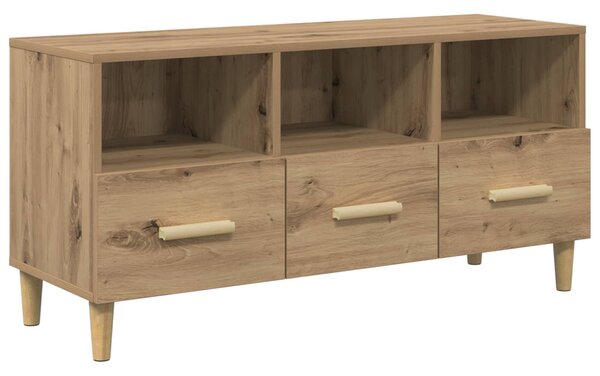 TV szekrény 102 x 36 x 50 cm Művészi tölgy Szerelt Fa