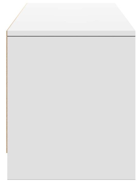 TV szekrény leddel fiókkal Fehér 165 x 34 x 40 cm Faanyag