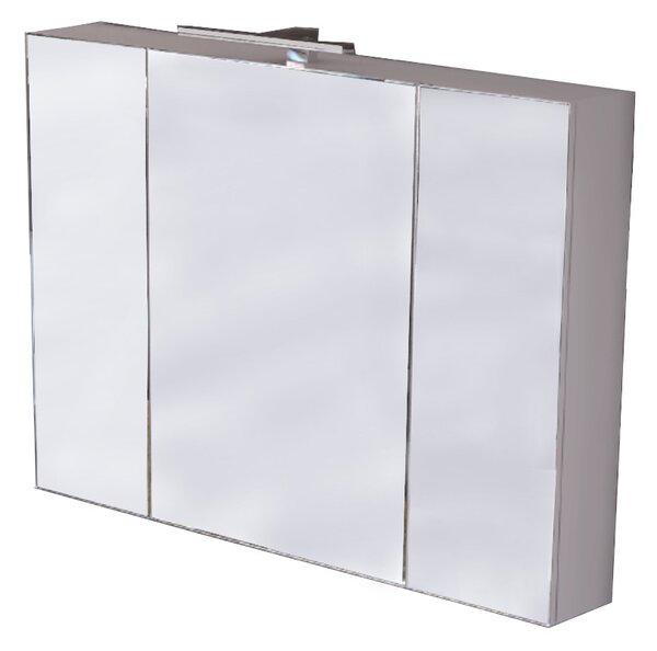 PIRAMIDA AKVA Tükrös fürdőszobai szekrény LED világítással - 100 cm