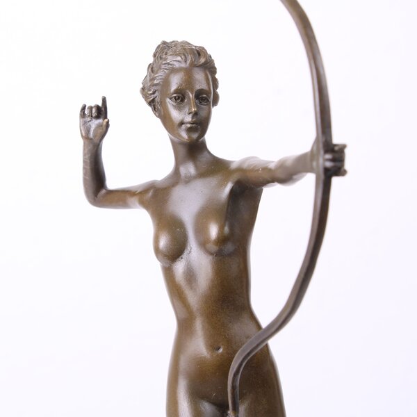 Diana Istennő Szobor (Az Utolsó Nyíl - Öntött Bronz Szobor)