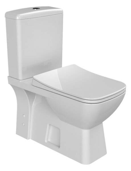 CeraStyle DURU monoblokk WC - WC tartály - öblítőszelep - perem nélküli - mély öblítésű