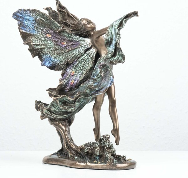 Tündér szobor ""Where Moonbeams Fall" (hideg öntvény bronz)
