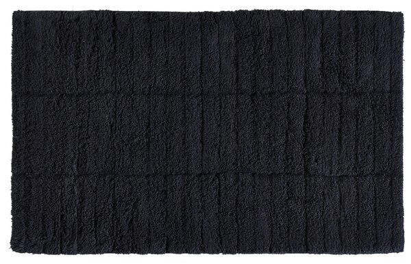 Zone Denmark Fekete pamut fürdőszőnyeg Csempe 50 x 80 cm