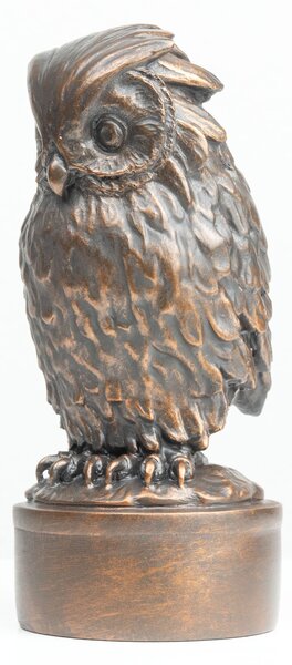 Giambologna bagoly szobor (hidegen öntött bronz szobor) olasz múzeum