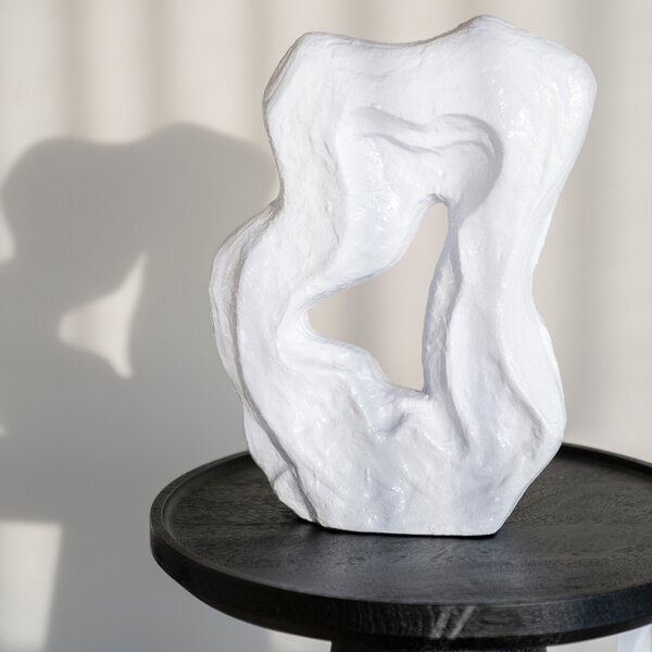 By-Boo Fehér fém szobrocska Suelo 40 cm