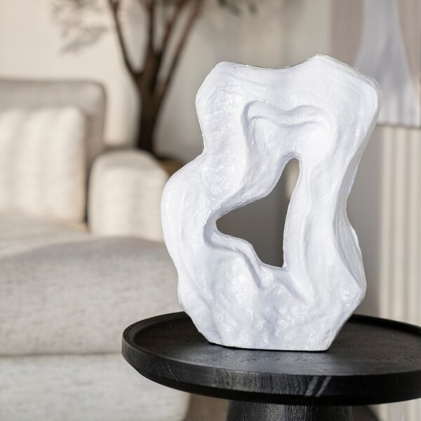 By-Boo Fehér fém szobrocska Suelo 40 cm