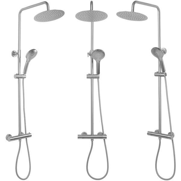 Zuhanyszett Termosztátos REA VINCENT NICKEL BRUSH INOX