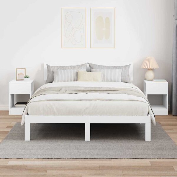 Végasztal 2 pcs Fehér 30,5 x 30 x 45 cm Faanyag
