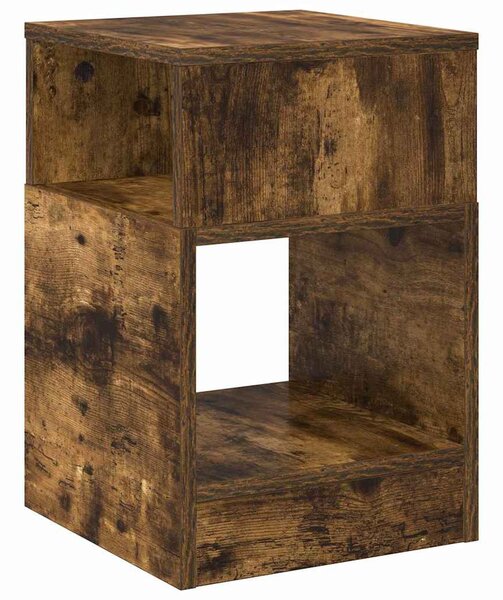 Végasztal 2 pcs Füstölt tölgy 30,5 x 30 x 45 cm Faanyag