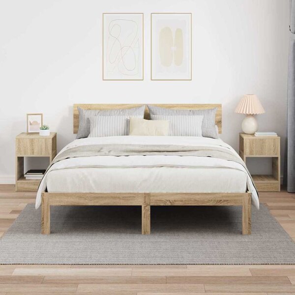 Végasztal 2 pcs Sonoma tölgy 30,5 x 30 x 45 cm Faanyag