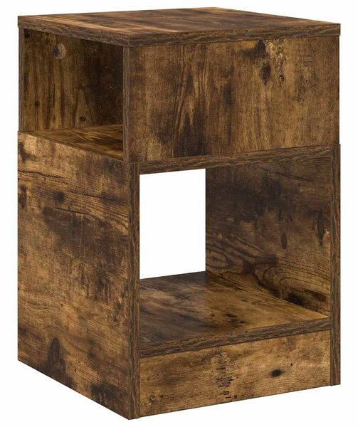 Végasztal 2 pcs Füstölt tölgy 30,5 x 30 x 45 cm Faanyag
