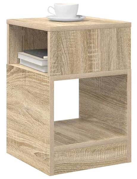 Végasztal 2 pcs Sonoma tölgy 30,5 x 30 x 45 cm Faanyag