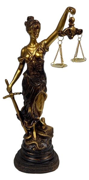 Fortuna Istennő Szobor, Görög Szerencseistennő (Antikolt bronz hatású)