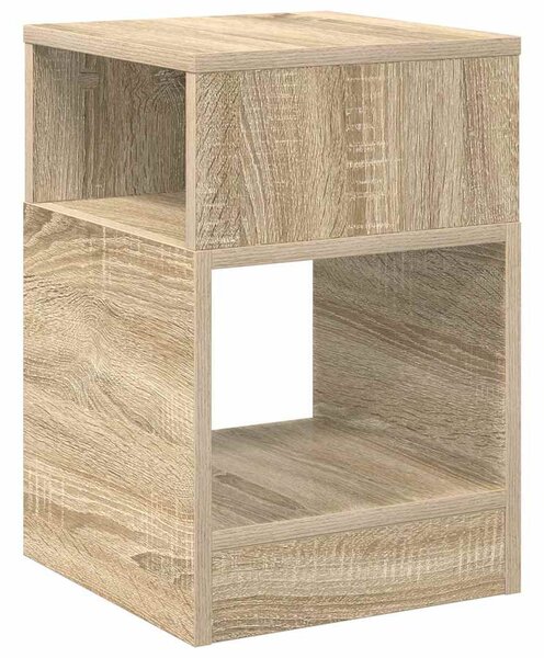 Végasztal 2 pcs Sonoma tölgy 30,5 x 30 x 45 cm Faanyag