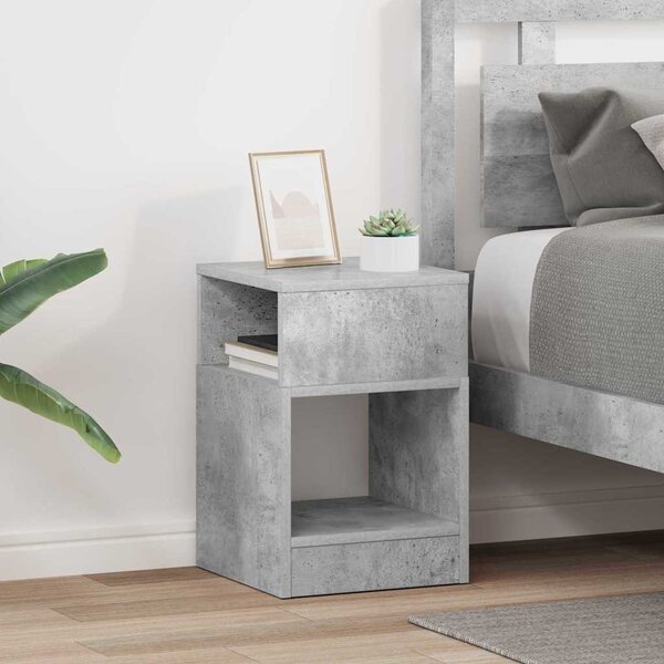 Végasztal 2 pcs Beton Szürke 30,5 x 30 x 45 cm Faanyag