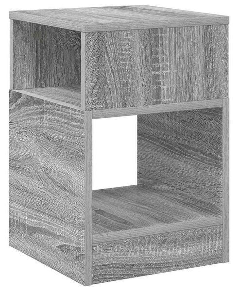 Végasztal 2 pcs Szürke Sonoma 30,5 x 30 x 45 cm Faanyag