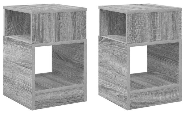 Végasztal 2 pcs Szürke Sonoma 30,5 x 30 x 45 cm Faanyag