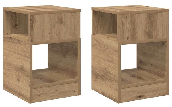 Végasztal 2 pcs Artisan tölgy 30,5 x 30 x 45 cm Faanyag
