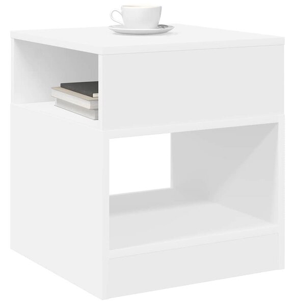 Végasztal 2 pcs Fehér 40,5 x 40 x 45 cm Faanyag
