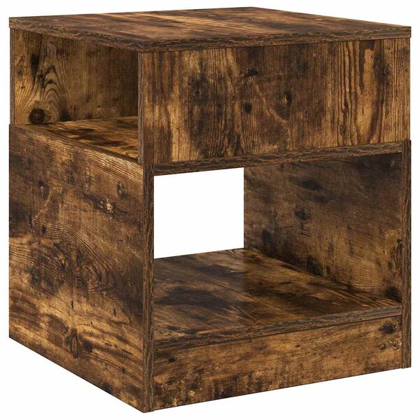 Végasztal 2 pcs Füstölt tölgy 40,5 x 40 x 45 cm Faanyag