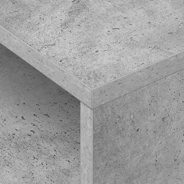 Végasztal 2 pcs Beton Szürke 40,5 x 40 x 45 cm Faanyag