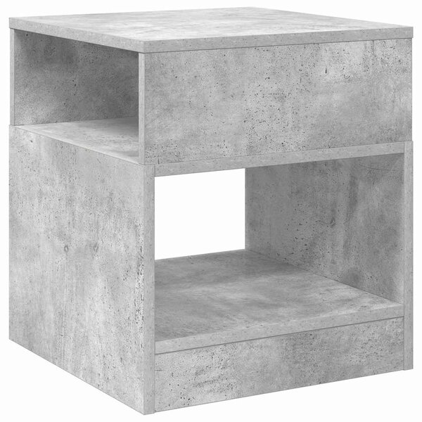 Végasztal 2 pcs Beton Szürke 40,5 x 40 x 45 cm Faanyag