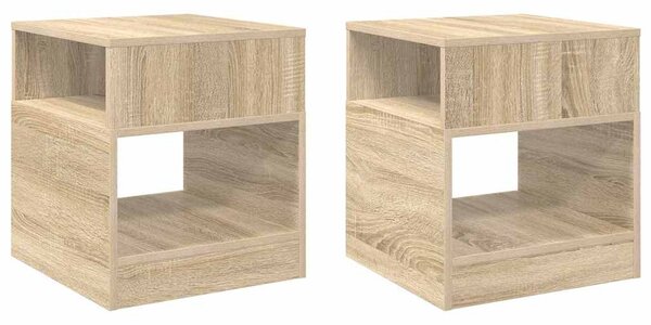 Végasztal 2 pcs Sonoma tölgy 40,5 x 40 x 45 cm Faanyag