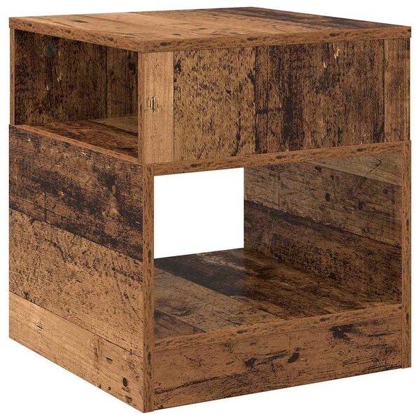 Végasztal 2 pcs Öreg fa 40,5 x 40 x 45 cm Faanyag