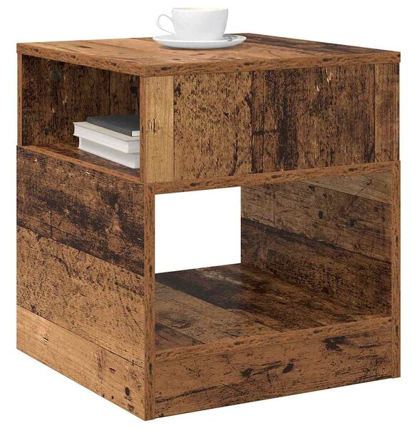 Végasztal 2 pcs Öreg fa 40,5 x 40 x 45 cm Faanyag