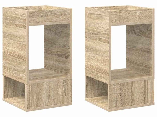 Végasztal 2 pcs Sonoma tölgy 30 x 30 x 56 cm Faanyag