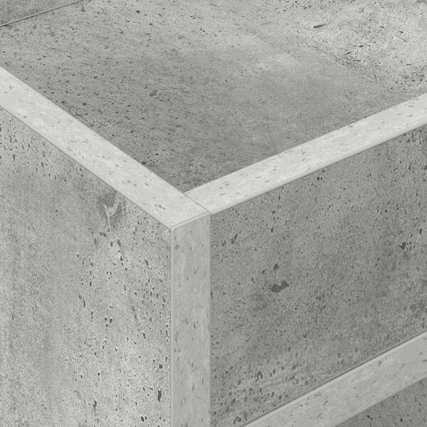 Végasztal 2 pcs Beton Szürke 30 x 30 x 56 cm Faanyag