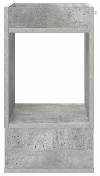 Végasztal 2 pcs Beton Szürke 30 x 30 x 56 cm Faanyag
