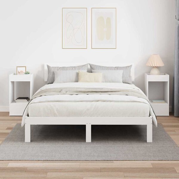 Végasztal 2 pcs Fehér 30 x 30 x 56 cm Faanyag